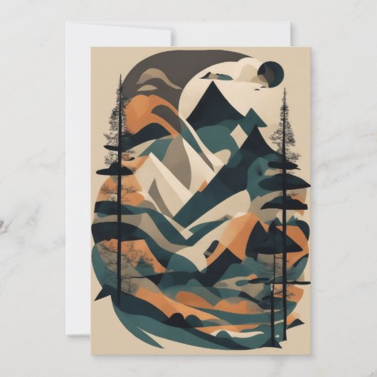 Maak een reis met de geometrische symfonie van Nat Kaart (Voorkant)