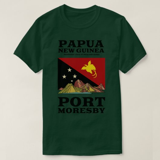 Maak een reis naar Papoea-Nieuw-Guinea T-shirt (Design voorkant)