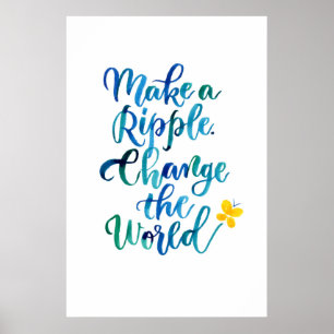 Maak een rimpeling poster