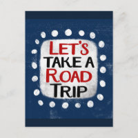 Maak een roadtrip Briefkaart