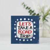 Maak een roadtrip Wenskaart Kaart (Staand voorkant)