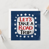 Maak een roadtrip Wenskaart Kaart (Voorkant / Achterkant in situ)