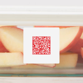 Maak een rode (bewerkbare) QR-code Waterdicht Labels