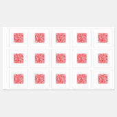 Maak een rode (bewerkbare) QR-code Waterdicht Labels (Vel)