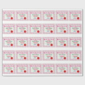 Maak een 's werelds beste vriend certificaat cadeaupapier (Vlak)