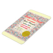 Maak een 's werelds beste vriend certificaat magneet (Linkerzijde)