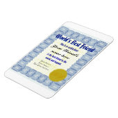 Maak een 's werelds beste vriend certificaat magneet (Linkerzijde)