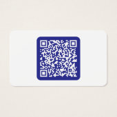 Maak een scanbare QR-code | Bewerkbare donkerblauw Visitekaartje (Voorkant)