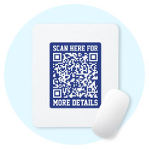 Maak een scanbare QR-code | Marineblauw (bewerkbaa