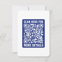 Maak een scanbare QR-code | Marineblauw (bewerkbaa