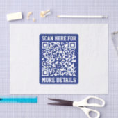 Maak een scanbare QR-code | Marineblauw (bewerkbaa Tissuepapier (Craft)