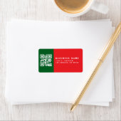 Maak een scanbare QR-code | Modern retouradres Etiket (Insitu)