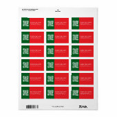Maak een scanbare QR-code | Modern retouradres Etiket (Full Sheet)