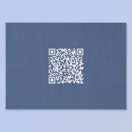 Maak een scanbare QR-code | vervaagde marineblauw  Tissuepapier