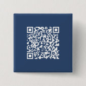 Maak een scanbare QR-code | vervaagde marineblauw Vierkante Button 5,1 Cm (Voorkant)