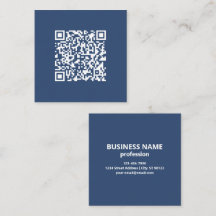 Maak een scanbare QR-code | vervaagde marineblauw