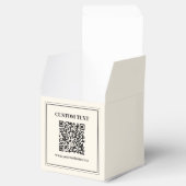 Maak een scanbare QR-code | Zwart & Wit Bedankdoosjes (Geopend)