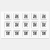 Maak een scanbare QR-code | Zwart & Wit Labels (Vel)