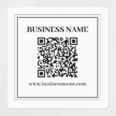 Maak een scanbare QR-code | Zwart & Wit Labels (Design 2)