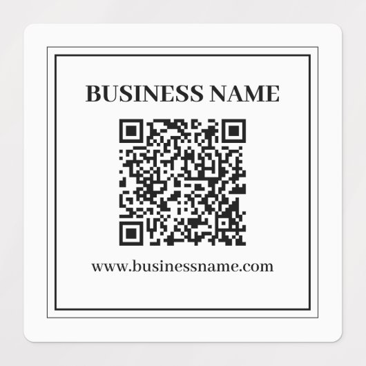 Maak een scanbare QR-code | Zwart & Wit Labels (Design 2)