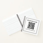 Maak een scanbare QR-code | Zwart & Wit Notitieboek (Binnen)