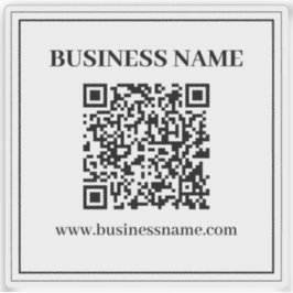 Maak een scanbare QR-code | Zwart & Wit Sticker