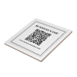 Maak een scanbare QR-code | Zwart & Wit Tegeltje