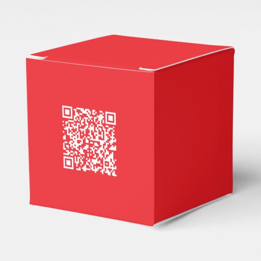 Maak een scanbare rode (bewerkbare) QR-code Bedankdoosjes (Voorkant Zijde)