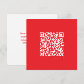 Maak een scanbare rode (bewerkbare) QR-code Bedankkaart (Voorkant / Achterkant)
