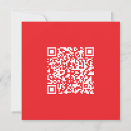 Maak een scanbare rode (bewerkbare) QR-code Bedankkaart