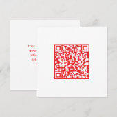 Maak een scanbare rode (bewerkbare) QR-code Bedankkaart (Voorkant / Achterkant)