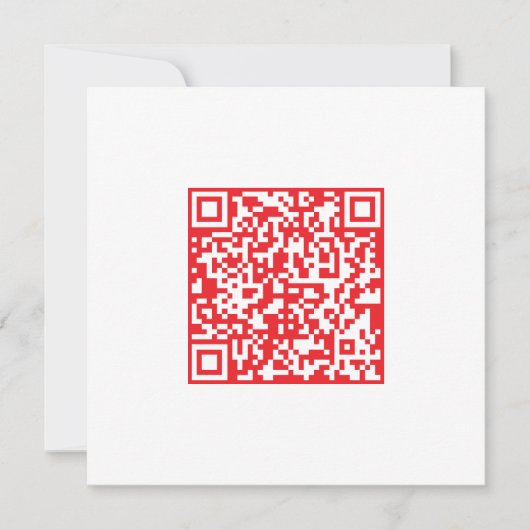 Maak een scanbare rode (bewerkbare) QR-code Bedankkaart (Voorkant)