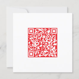 Maak een scanbare rode (bewerkbare) QR-code Bedankkaart