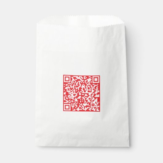 Maak een scanbare rode (bewerkbare) QR-code Bedankzakje (Voorkant)