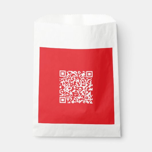 Maak een scanbare rode (bewerkbare) QR-code Bedankzakje (Voorkant)