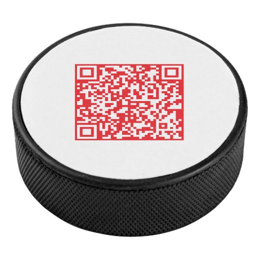 Maak een scanbare rode (bewerkbare) QR-code Hockey Puck (3/4)