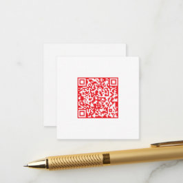 Maak een scanbare rode (bewerkbare) QR-code Informatiekaartje
