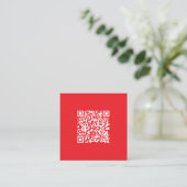 Maak een scanbare rode (bewerkbare) QR-code Informatiekaartje (Staand voorkant)