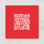 Maak een scanbare rode (bewerkbare) QR-code Informatiekaartje (Voorkant)