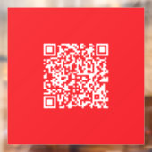 Maak een scanbare rode (bewerkbare) QR-code Raamsticker (Vel 2)