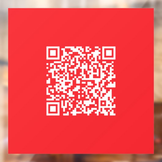 Maak een scanbare rode (bewerkbare) QR-code Raamsticker (Vel 2)