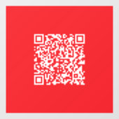Maak een scanbare rode (bewerkbare) QR-code Raamsticker (Vel)