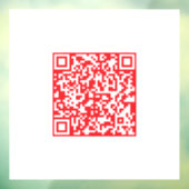 Maak een scanbare rode (bewerkbare) QR-code Raamsticker (Vel 3)