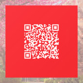 Maak een scanbare rode (bewerkbare) QR-code Raamsticker