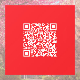 Maak een scanbare rode (bewerkbare) QR-code Raamsticker
