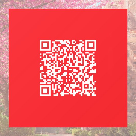 Maak een scanbare rode (bewerkbare) QR-code Raamsticker