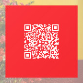 Maak een scanbare rode (bewerkbare) QR-code Raamsticker