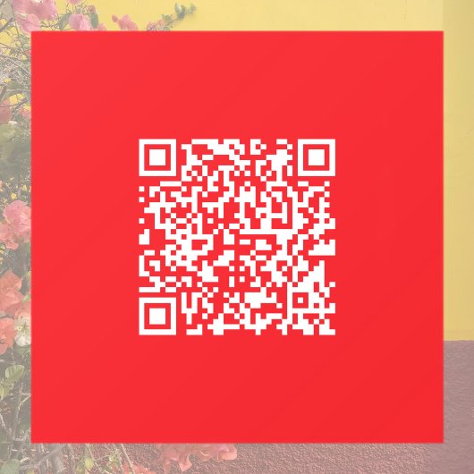 Maak een scanbare rode (bewerkbare) QR-code Raamsticker