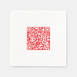 Maak een scanbare rode (bewerkbare) QR-code Servet