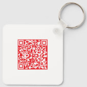 Maak een scanbare rode (bewerkbare) QR-code Sleutelhanger (Achterkant)